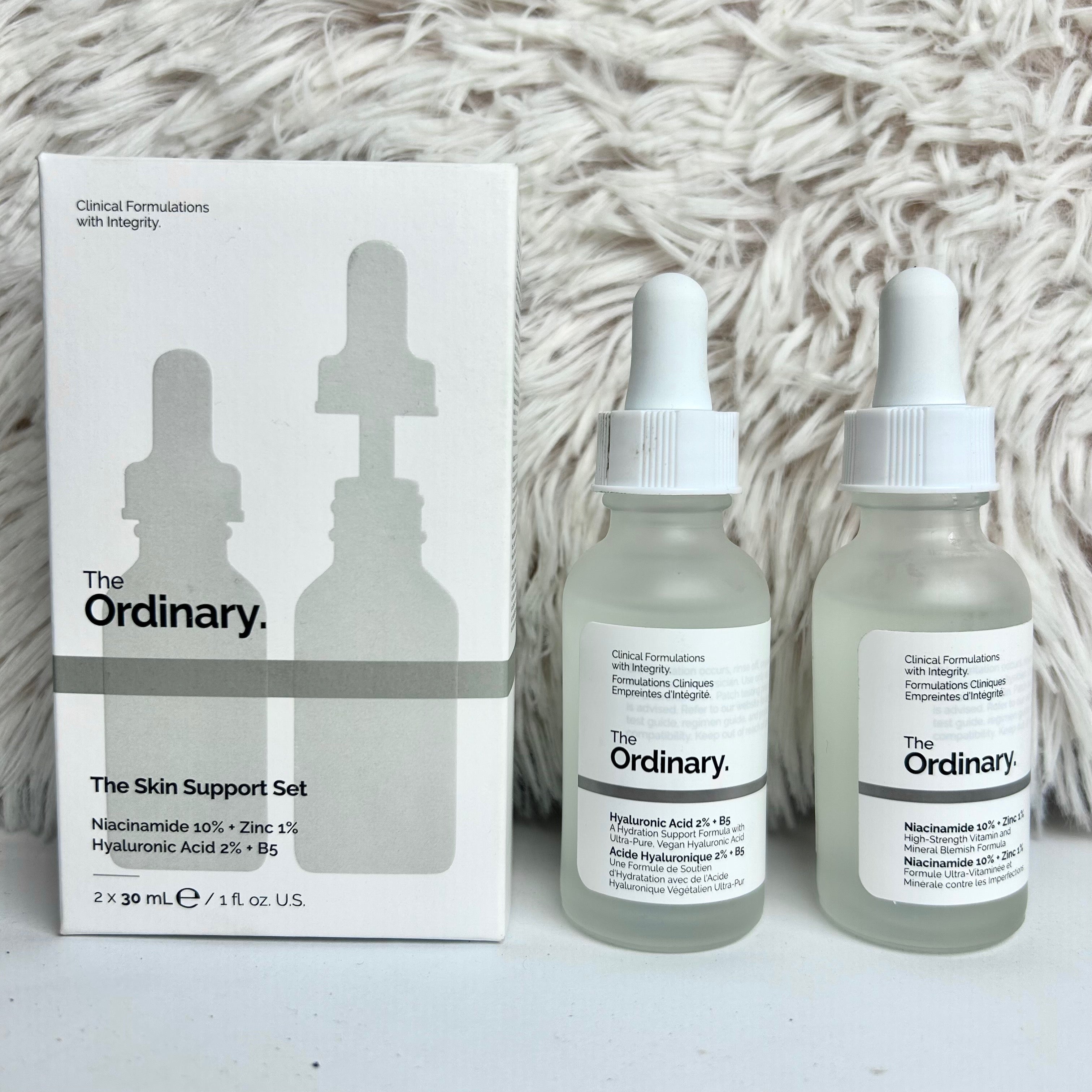 The Ordinary 2 in 1 Niacinamide+hyaluronic Acid Serums - Classy Touch Pk