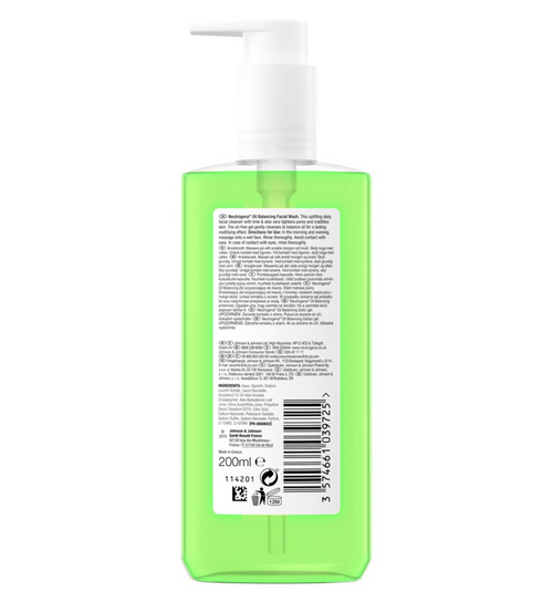 Neutrogena - Oil Balancing Facial Wash - Classy Touch Pk